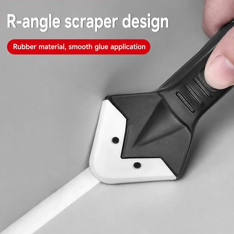 Multifunctional Sealant Scraper Tool Glass Glue Caulk Remover Spatula Grout Scraping Smoothing for Tile Gap Filling