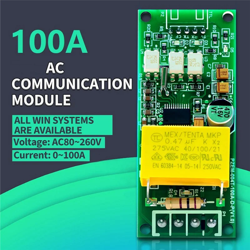 2X 100A PZEM 004T 3,0 versión vatímetro Kwh medidor voltios amperios módulo de prueba de corriente para Arduino TTL COM2/COM3/COM4-A74Z