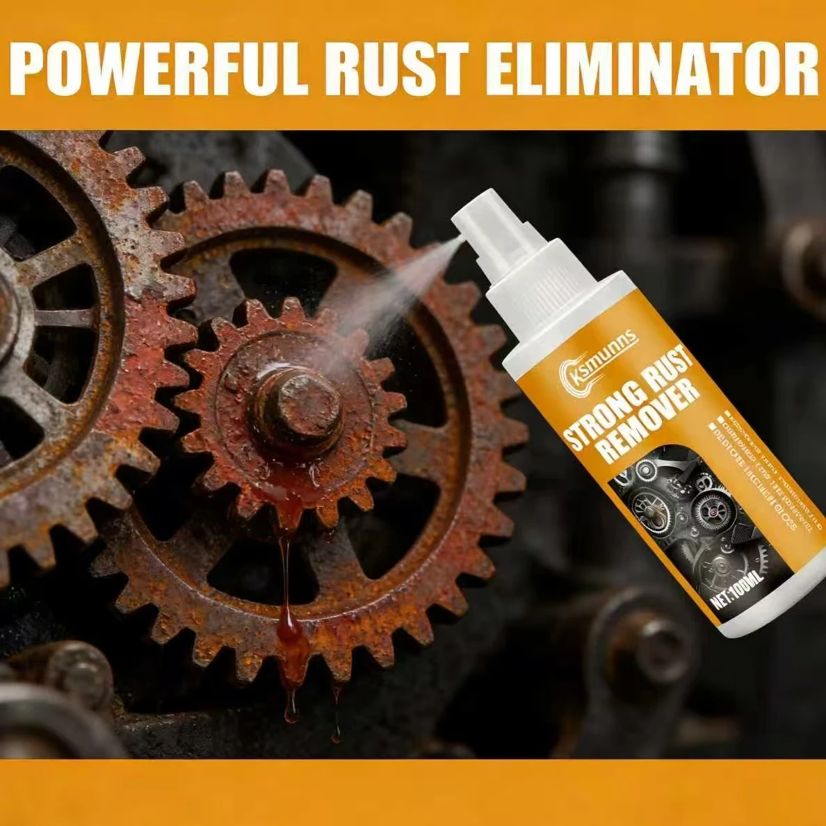 

100ML Strong Rust Remover for BMW & Toyota - Auto Metal Rust Removal Car Parts Restore Like-New Gloss Powerful Rust Cleaner Solu