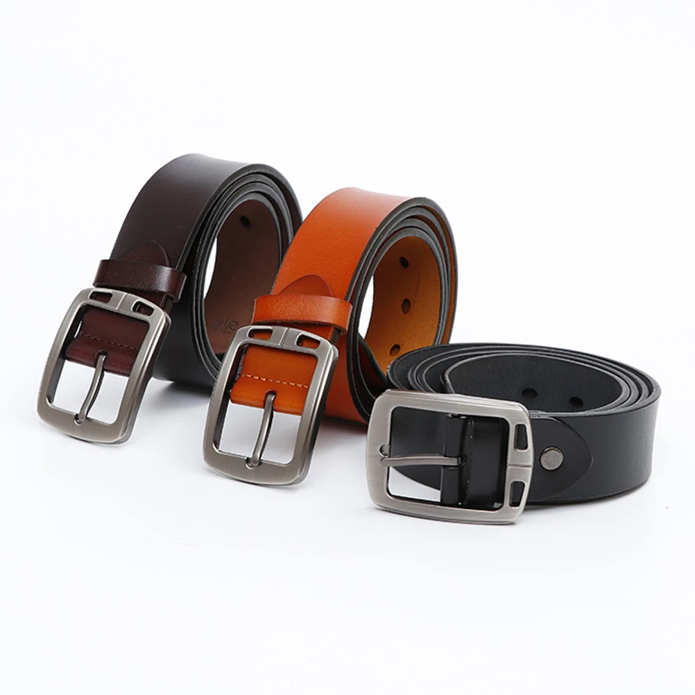 

Men's Pin Buckle Belt Vintage Minimalist Style Mens Belts Simple Design