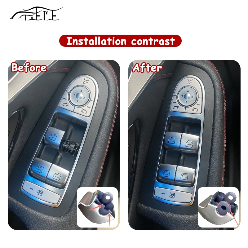 Window Switch Repair Button Caps Cover Door Window Glass Lift Control For Mercedes Benz E C GLC Class Coupe W205 W253 W213 E300