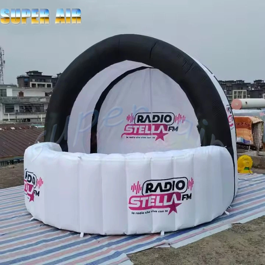 Maravilhoso brinquedo de ar muito personalizado aluguel inflável bar tenda quiosque inflável com iluminação para venda