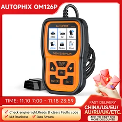 Autophix OM126P OBD2 Scanner Code Reader Automotive Scanner EOBD JOBD Universal Scan Tools OBD2 Car Engine Analyzer ﻿