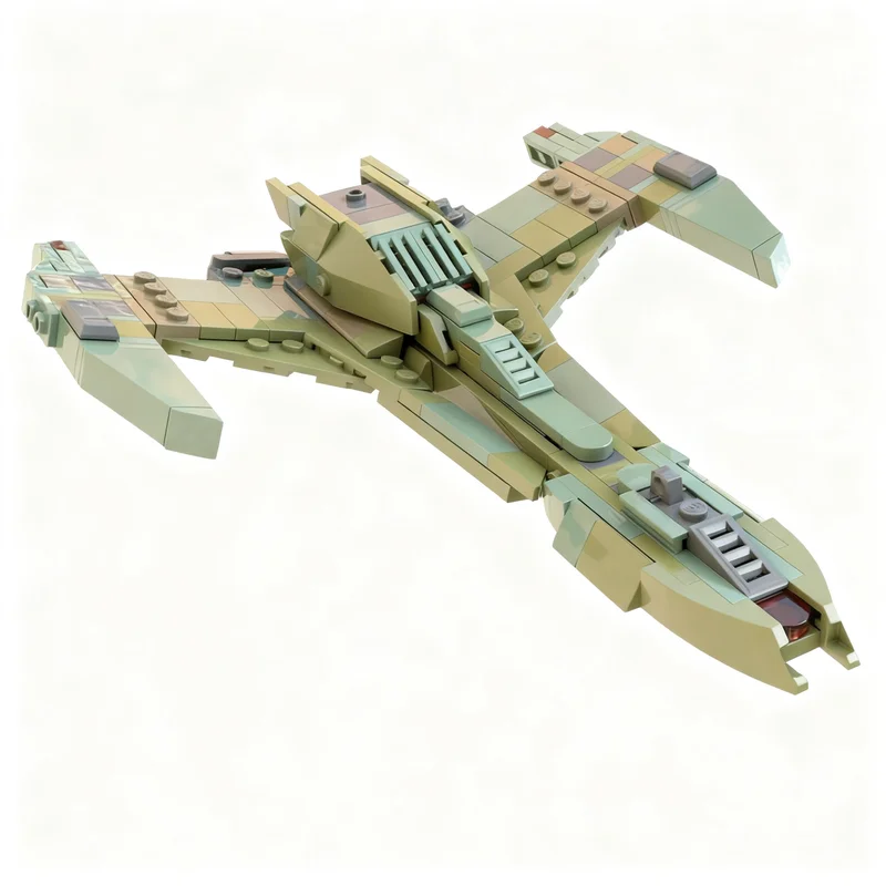 

255PCS MOC Space Exploration Klingon Raptor Scout Vessel Star Treken Iks Somraw Model Building Blocks DIY Building Blocks Gift