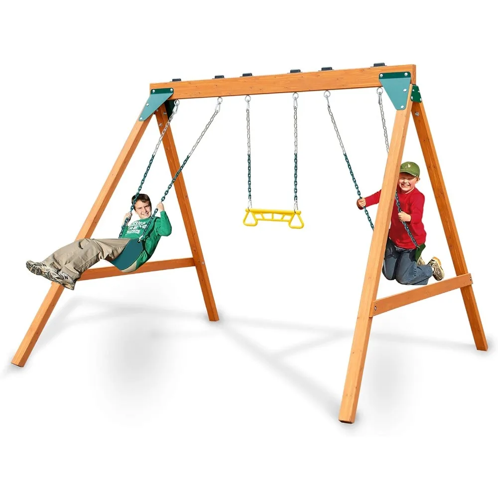 Swing-n-Slide Pb Ranger Holz schaukel mit Schaukeln, braun