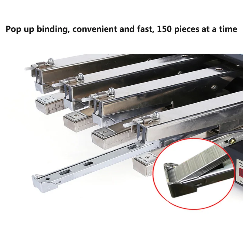 Imagem -06 - Fabricante Especialmente Fornece Grampeador Elétrico Full-automatic Máquina de Encadernação Escritório Grampeador Dupla Cabeça o