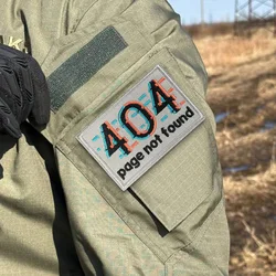 Parche táctico 404 no encontrado – Insignia moral con velcro