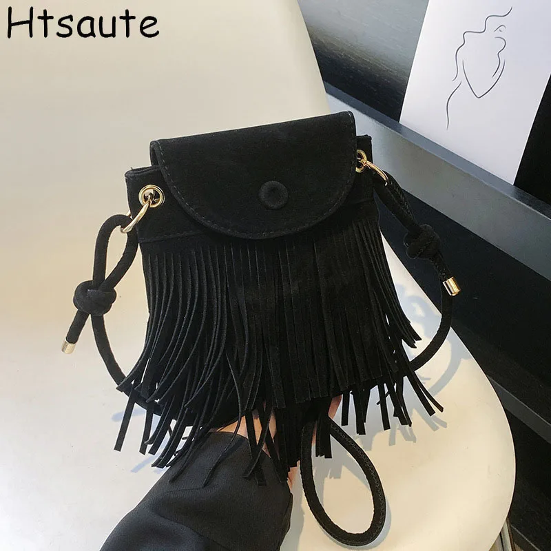 

Casual Autumn Winter Women Shoulder Bags Nylon Tassel Designer Crossbody Bag Ladies Casual Tote Bag Messenger Commuting Handbag