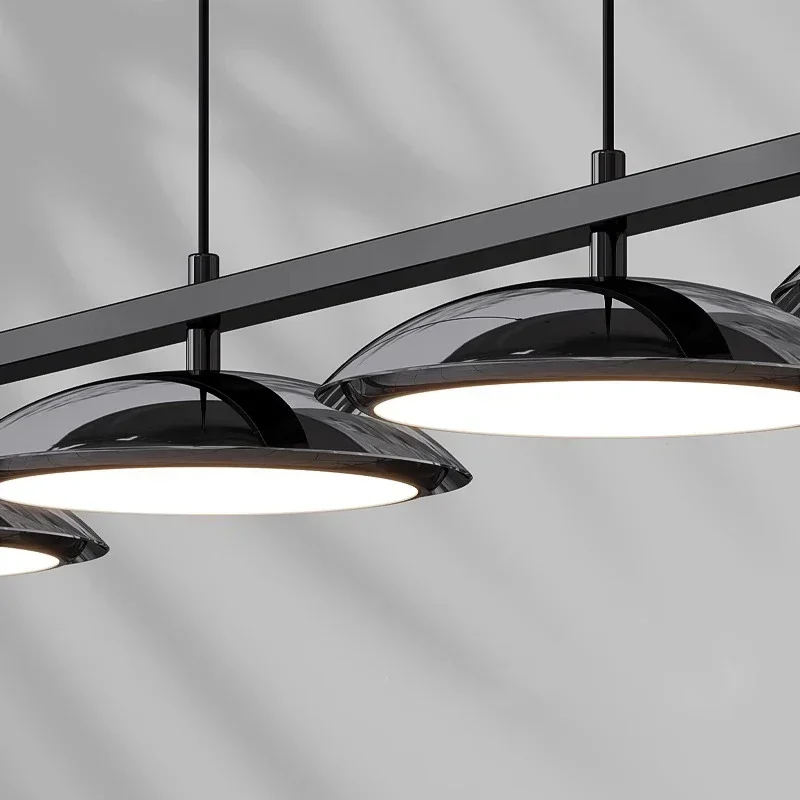 Nordic Disc Design Led Pendant Lights Iron Dimmable for Living Dining Table Room Corridor Chandelier Home Long Hanging Fixture