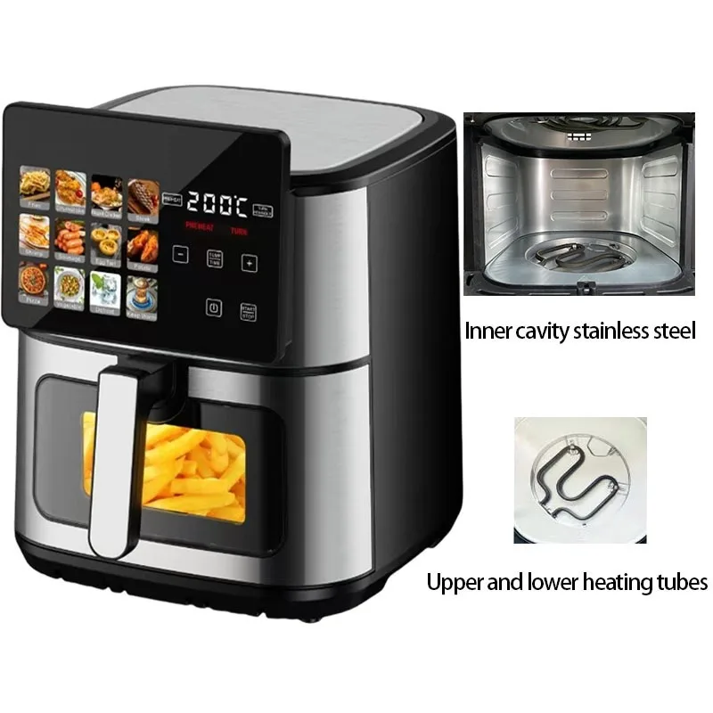 2026 New Model Household Air Fryer Oven Integrated Multi-functional Oven with Large Capacity and Visual Display