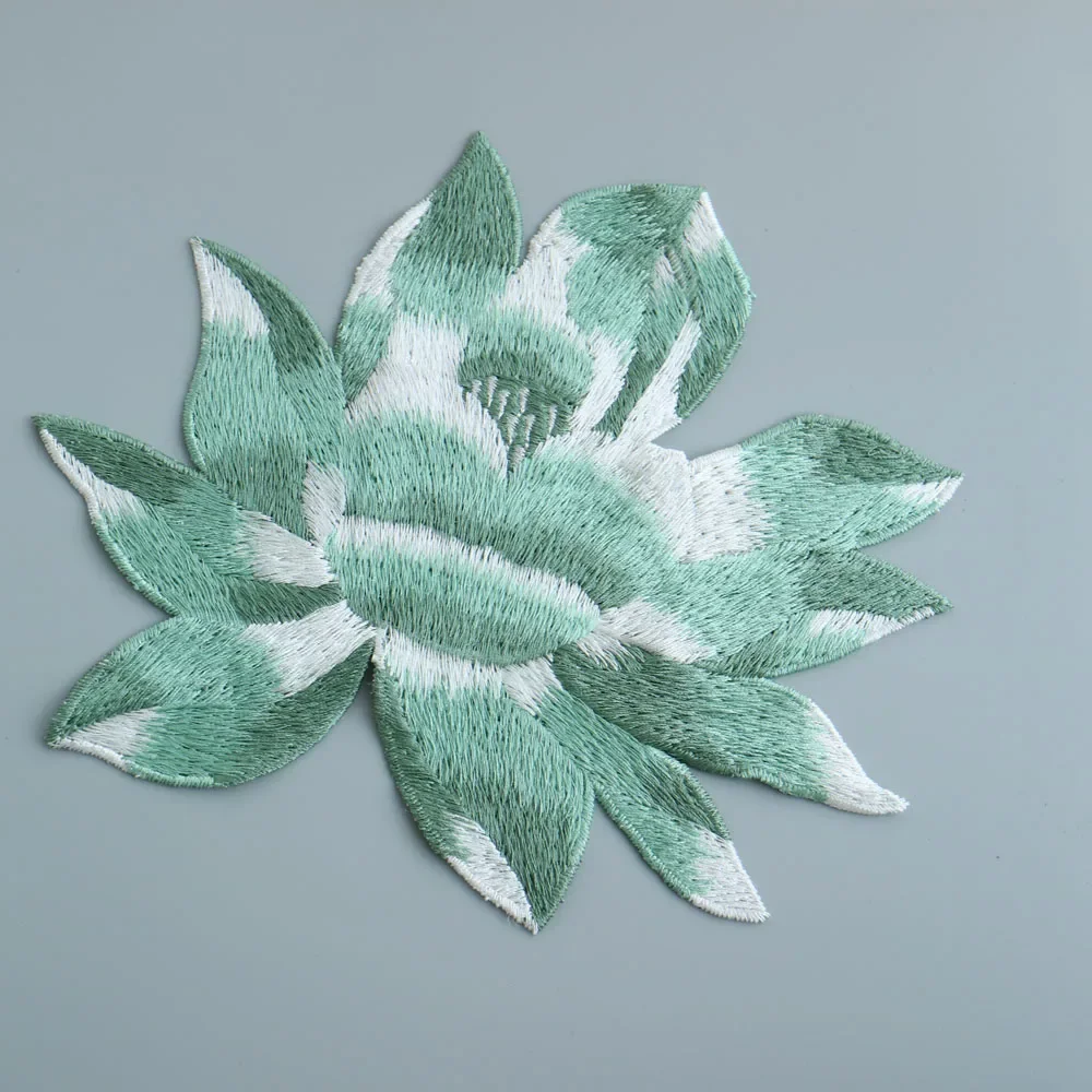 DIY Flower embroidered Patches for Clothing Sew on Embroidery parches ropa  dresses Water soluable floral appliques
