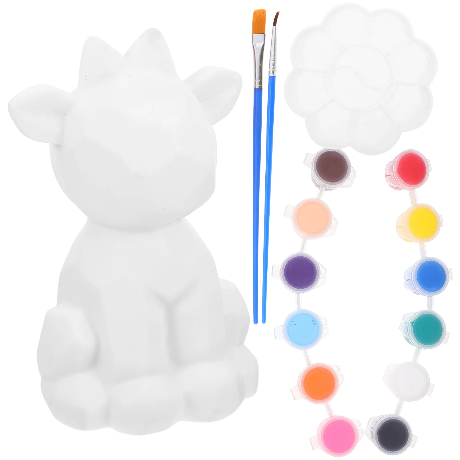 

1 set 1 Set Diy Doodle Deer Night Light Unfinished Geometric Painting Kit Bedroom Desk Decorative Lamp For Adults