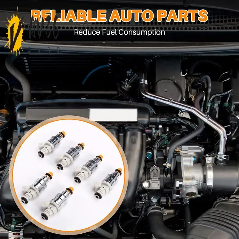 

AV36-6Pcs Fuel Injectors 0280150907 0280150941 Fit For Ford 4.9L 3.0L V6 I6 1990-1995