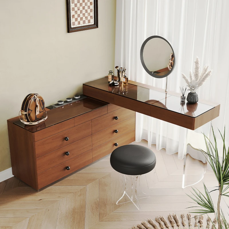 Modern Furniture Simple Makeup Dressing Table Luxury Wooden Chest Drawers Girl Rooms Woman Vintage Mesa De Maquillaje Classic