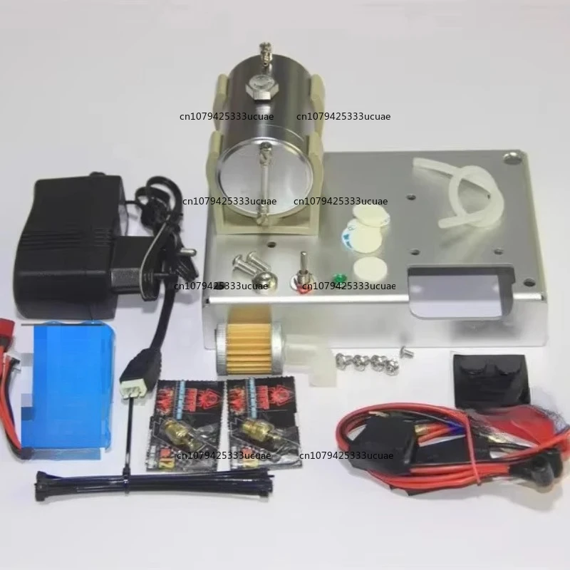 Suitable for 7CCL200 Two-cylinder DIY  Engine Methanol Air-cooled Brushed Start Assembly Kit Model Toy