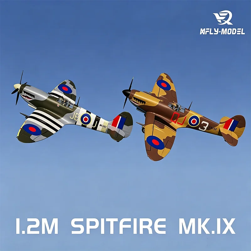 XFly Spitfire Mk.IX 1200mm RC Warbird 6-CH All-Metal Shock Absorbing Landing Gear Electric Model Aircraft Fixed Wing PNP