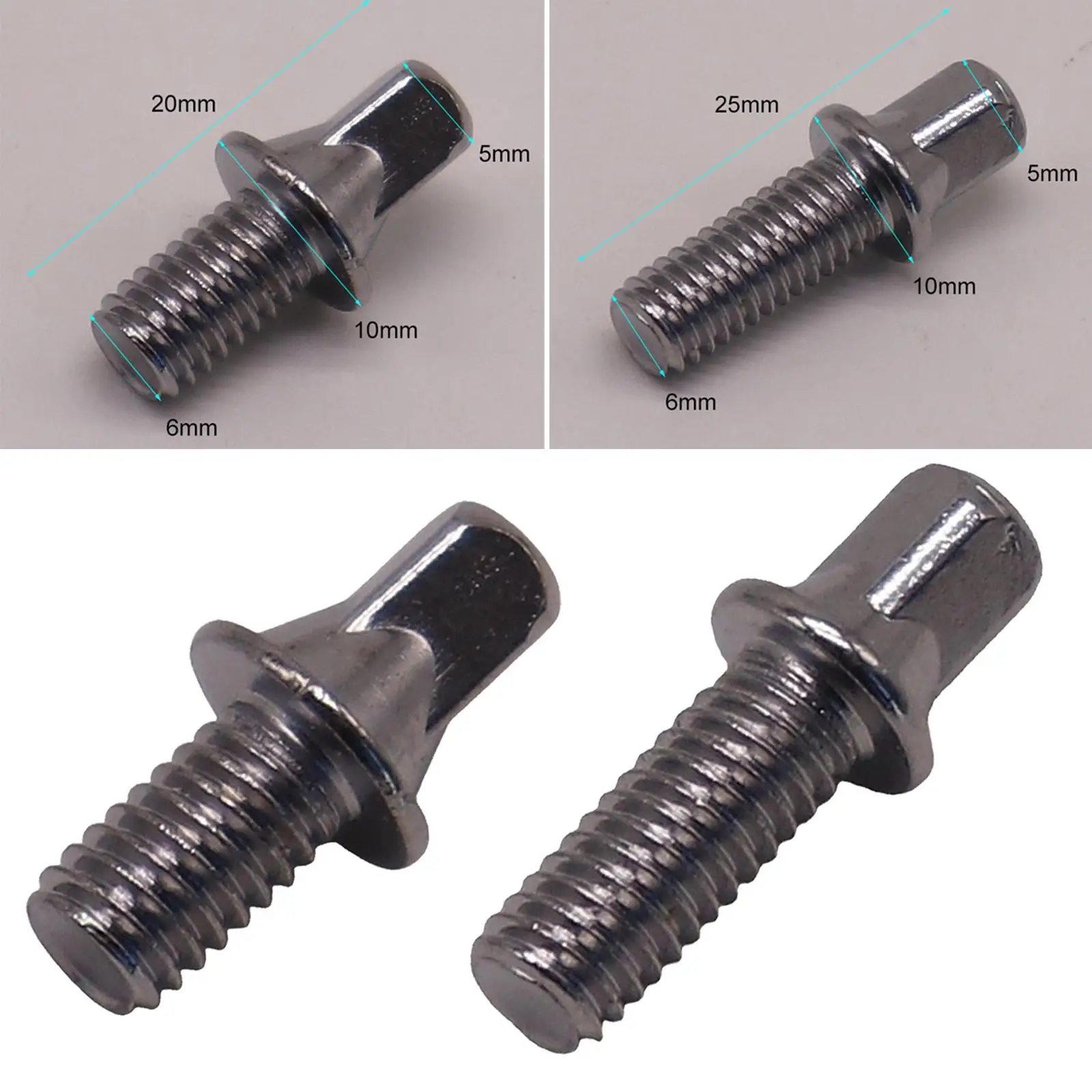 Drum Tension Rods Kit for Drummers - Heavy-Duty Metal Fasteners