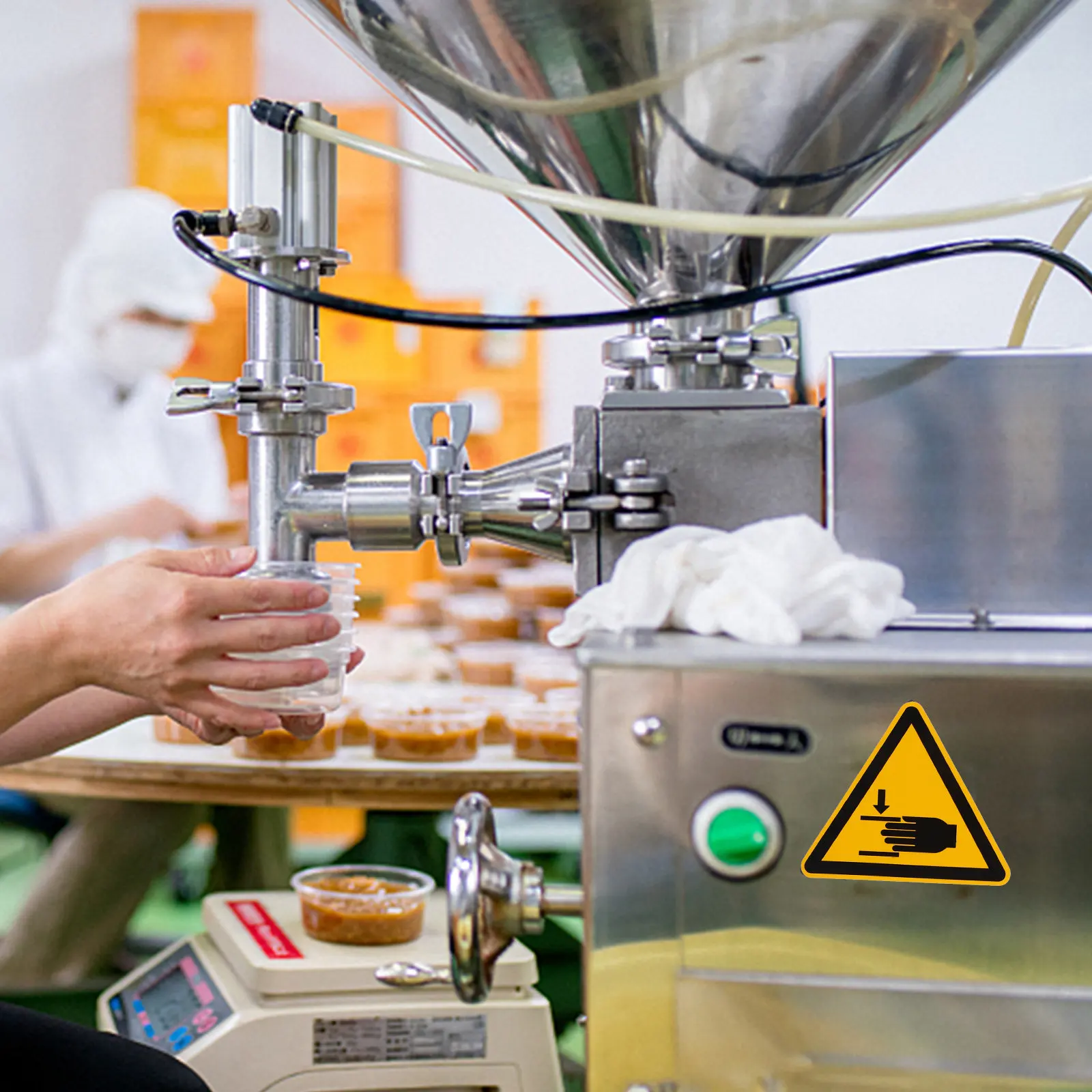 

Набор из 6 предупреждающих наклеек «Осторожно, руки!» с усиленным клеевым слоем для промышленных предприятий, офисов, домов и оборудования.