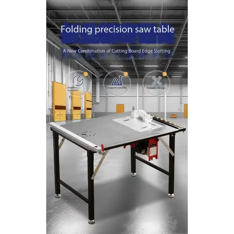 Multifunctional 220V Saw Blade Lifting Table Desktop Electric Circular Saw Cutter Adjustable DIY Woodworking Cutting Workbench