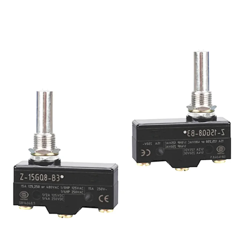 Push Button Plunger Momentary Micro Limit Switch lever type roller type 15A 125,250VAC;0.5A 125VDC 0.25A 250VDC high quality