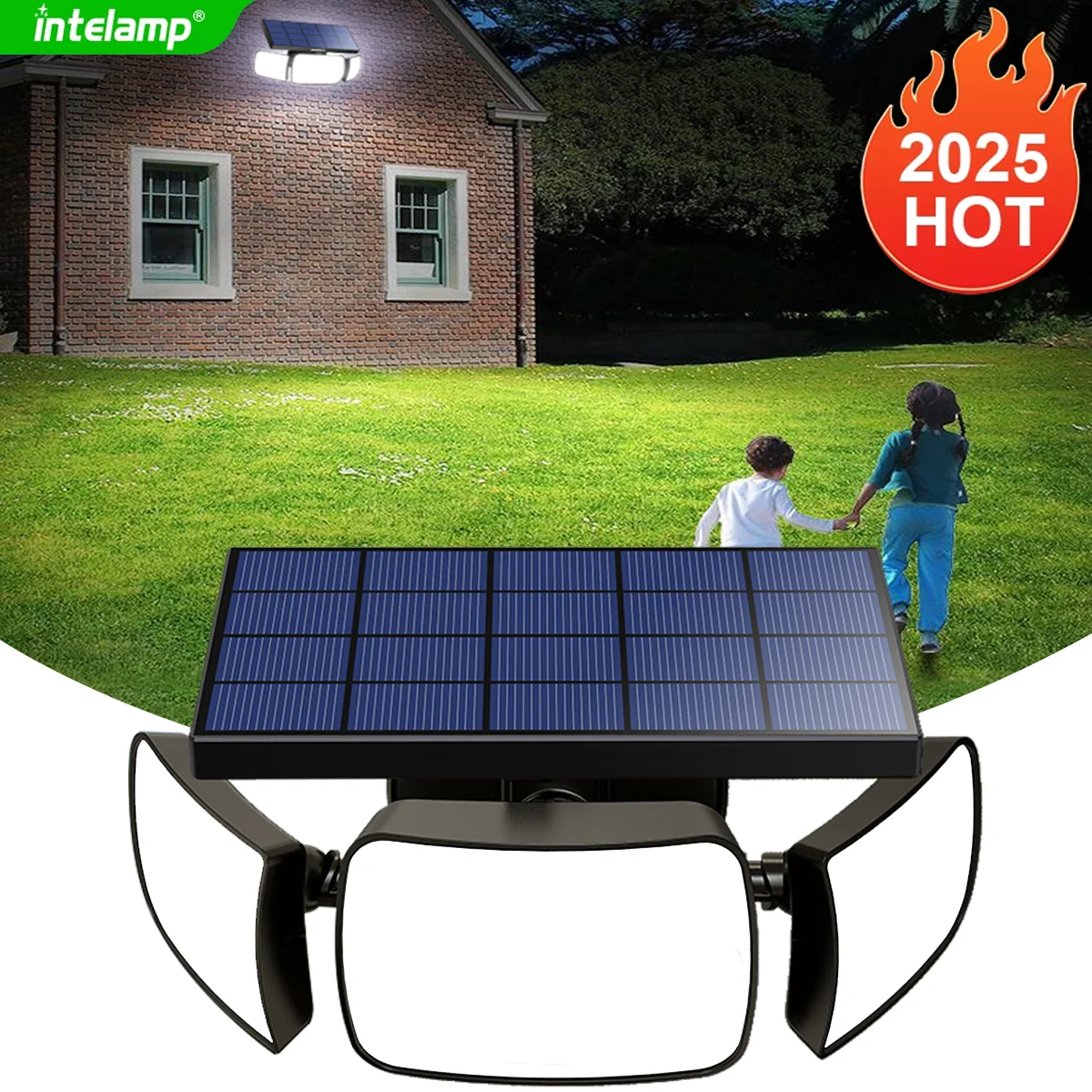 

Solar Lights Outdoor with 3 Modes Motion Sensor Super Bright Wall Lamp IP65 Waterproof Street Light for Garden Yard Path Garage