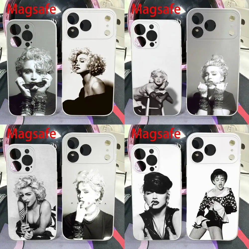 

Singer M-Madonna Phone Case For iPhone 14,16,15,11,13,17,12,Air,Mini,Plus,E,Pro,Max Magnetic Magsafe Frosted Cover