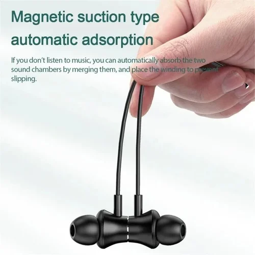 Imagen 2 del producto Auriculares I35 Bluetooth 5,1, auriculares deportivos con micrófono incorporado, banda para el cuello, auriculares estéreo para correr