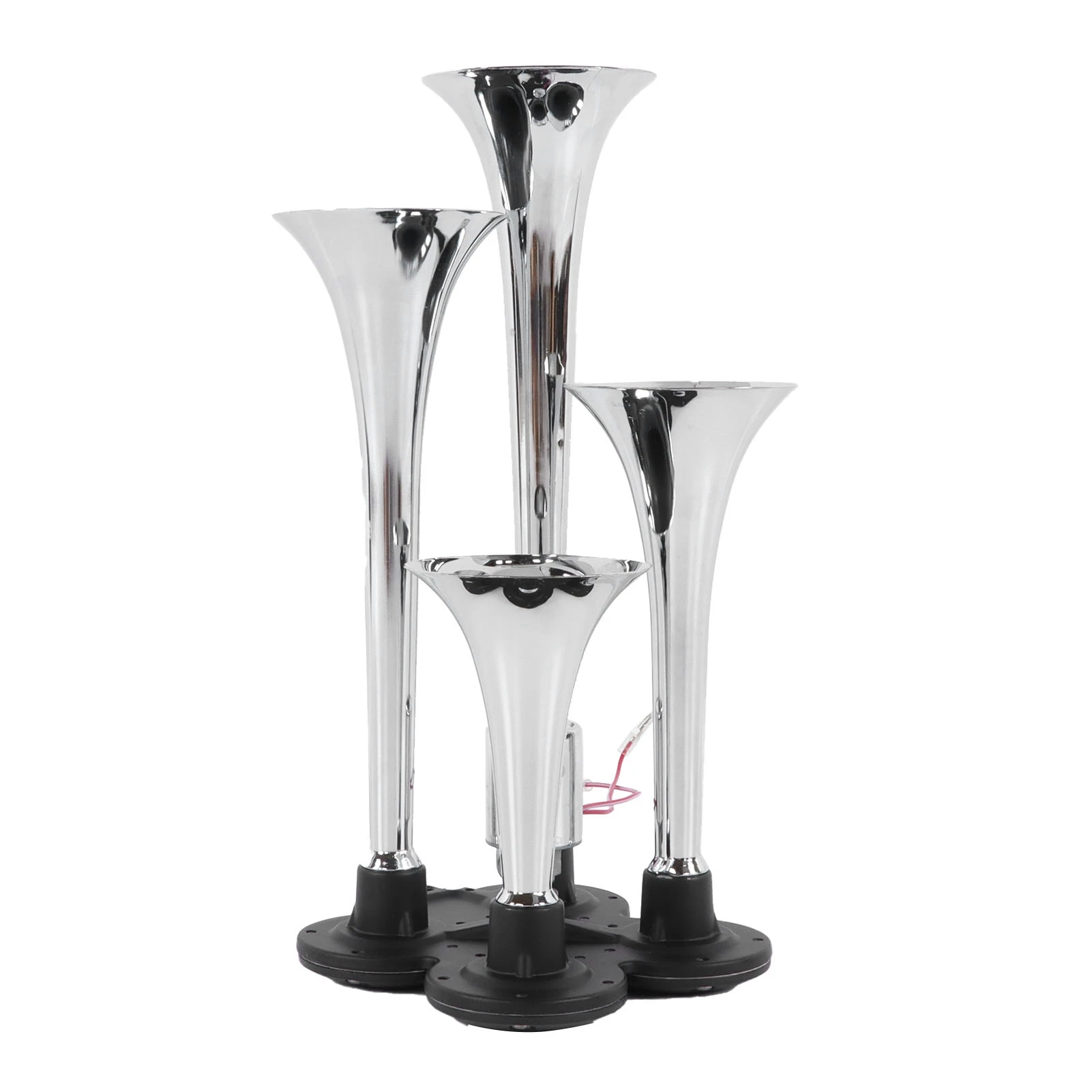 12V/24V 4 Trumpet Air Horn 150dB Super Loud Sound for Trains Trucks Cars Van Pickups Boats