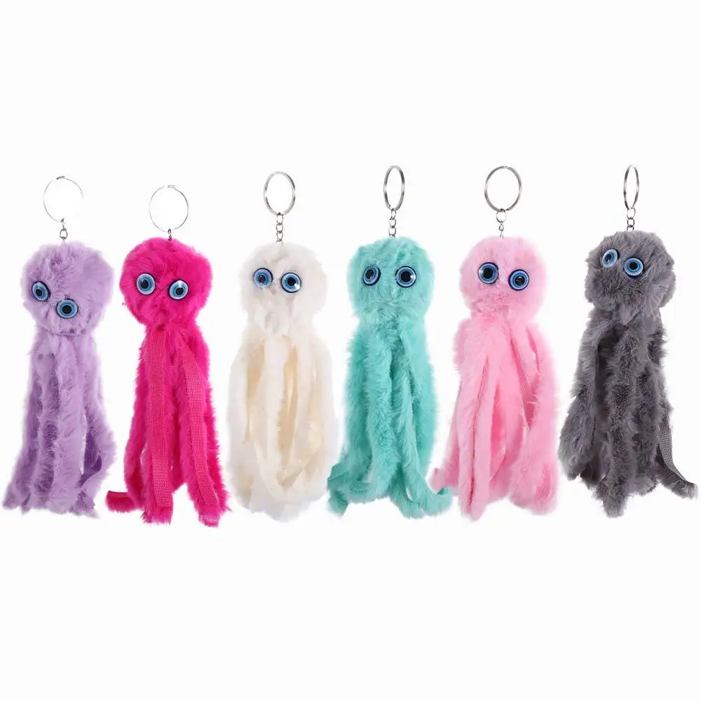 Animal Sea Animals Pendant Prop Bag Pendant Plush Octopus Keychains Stuffed Keychain Plush Pendant Plush  Octopus Keyring