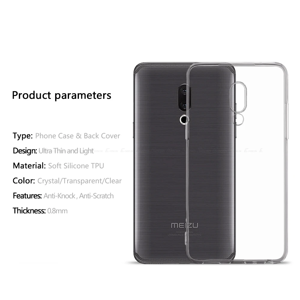 Clear Thin Silicone Back Cover For Meizu 20 18 18s 18X X8 17 16T 16S 16Xs 16 X 16th Pro Plus M6s M6 Note TPU Phone Case