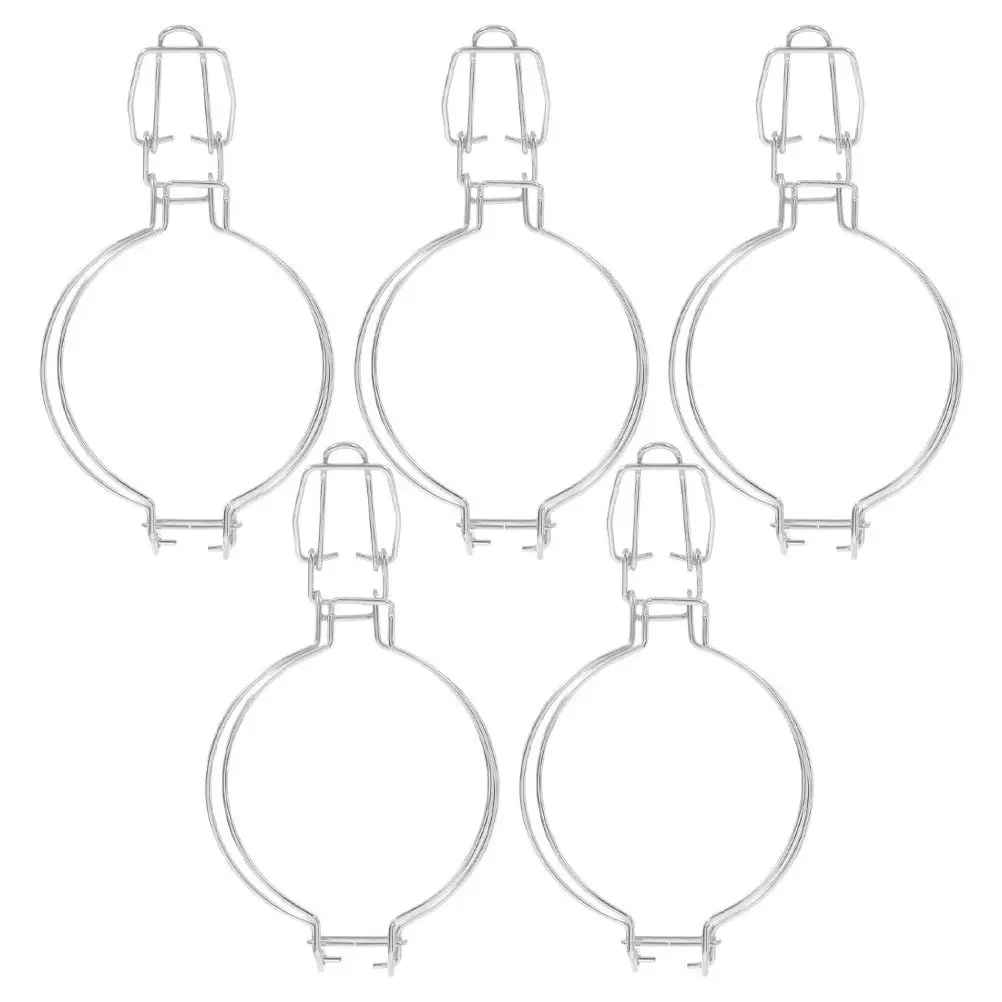 Lot de 5 pinces de scellage pour bocaux en acier inoxydable, à ressort, pour une fermeture hermétique, préservation alimentaire, verrous de bocaux, attaches de cuisine