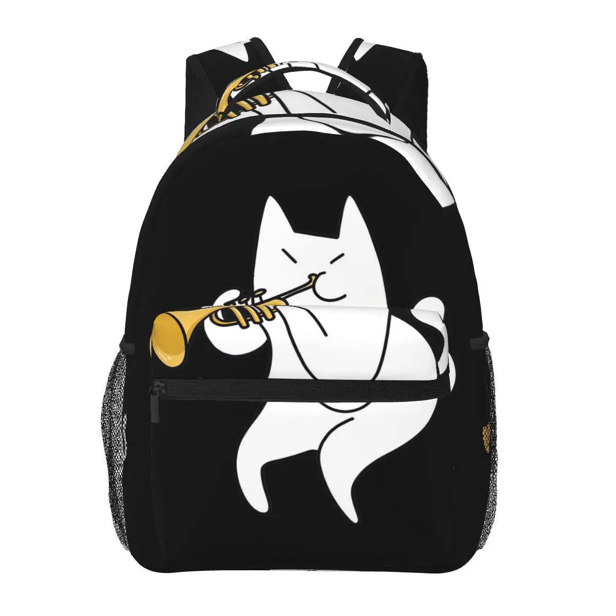 حقيبة ظهر البوق القط رائجة البيع Daypack سعة كبيرة للأطفال حقيبة الكتب المدرسية حقائب الكتف للرجال والنساء #6