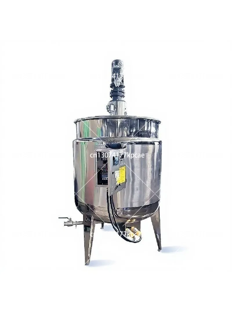 Liquid Electric Heating Stirring Tank Daily Mixing Tank Hot and Cold Cylinder Food Mixer Emulsifying Tank Stainless