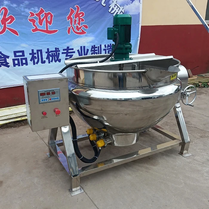 Tani garnek do gotowania przemysłowy ze stali nierdzewnej kocioł z płaszczem elektryczny 300l