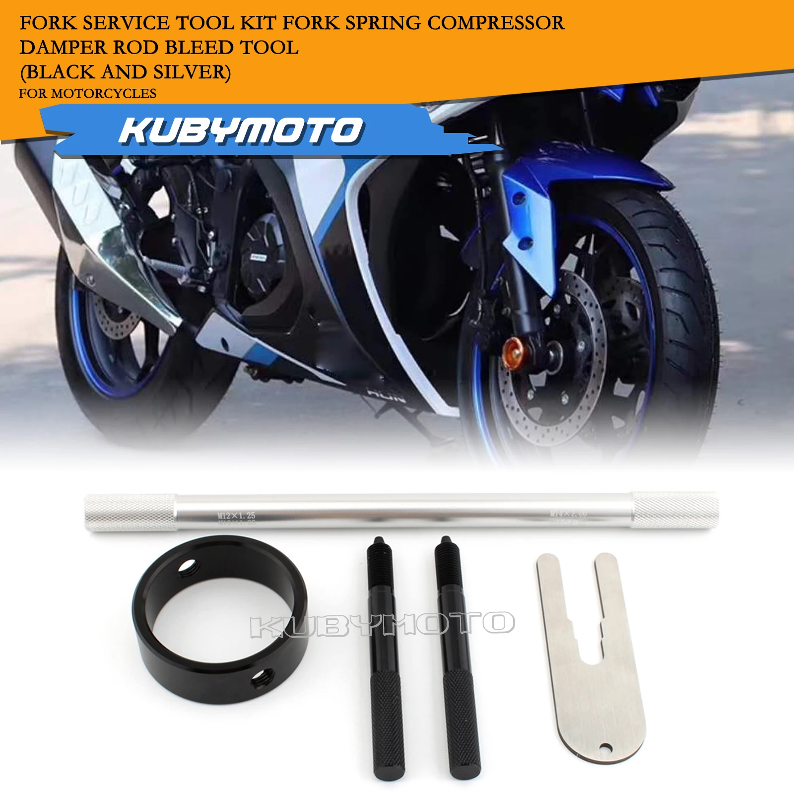 

Motorcycle Fork Spring Compressor Damper Holding Rod Tool For Suzuki Hayabusa Aprilia Caponord 1200 Buell Ulysses Touring XB12XT