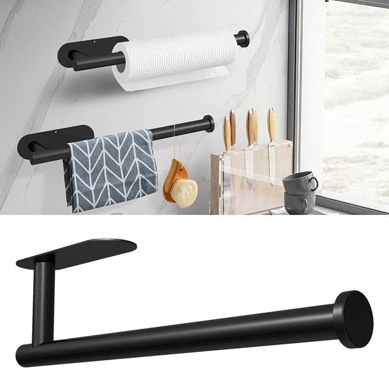 

Self Adhesive Toilet Paper Holder No Punching Bathroom Kitchen Paper Roll Towel Organizer Waterproof Wall Mount Easy Install