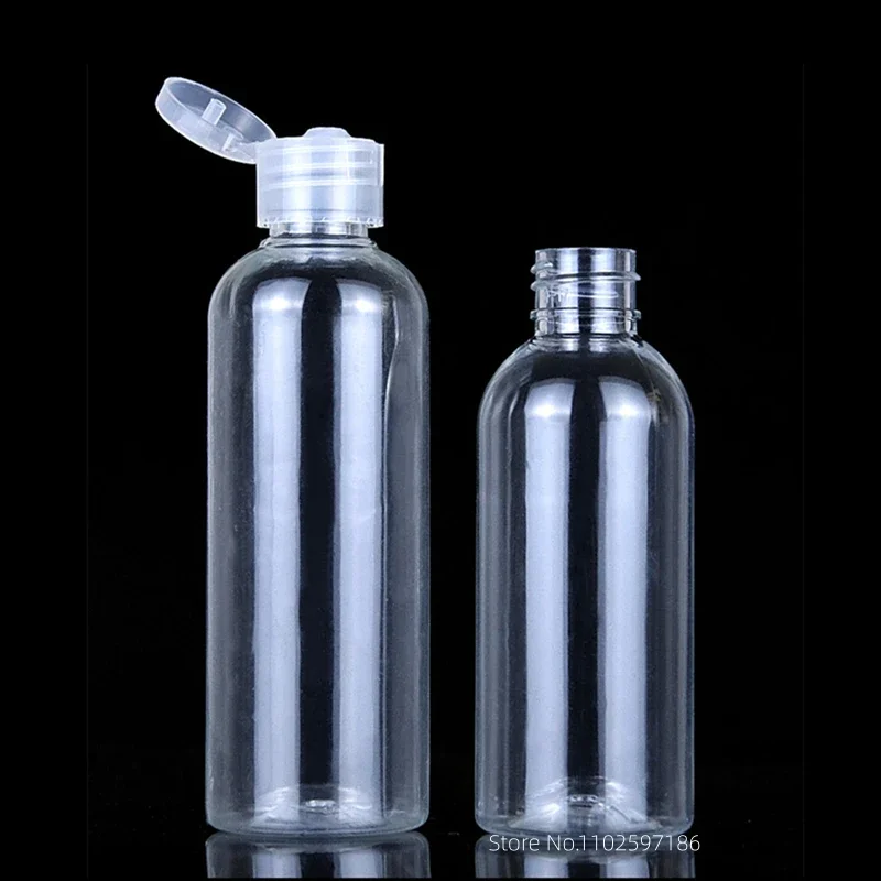 5ml-120ml Plastic Bottle Clamshell Emulsion PET Packaging Trial Transparent Empty Portable Travel Container Refillable Cosmetics