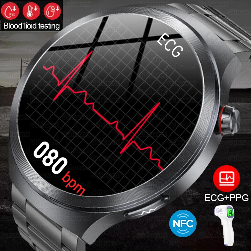 

Новые умные часы для мониторинга здоровья, трекер мочевой кислоты, ЭКГ + PPG, AMOLED-экран, Bluetooth-вызов, умные часы для мужчин