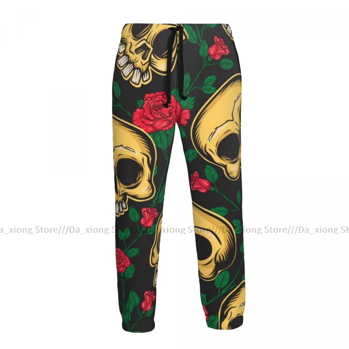 

Men Joggers Pants Day Of The Dead Skulls And Flowers In Mexican Style Man Sweatpants Streetwear Casual Mens Pants