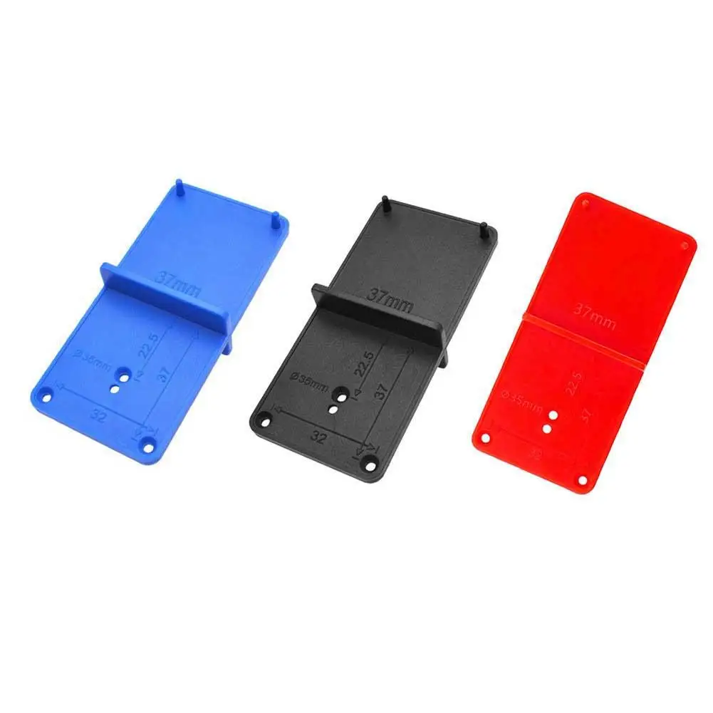 Hole Opener Positioning Board Guide Locator Punch Locator 85*40*22mm Black Blue Drilling Tool Orange Woodworking Handy