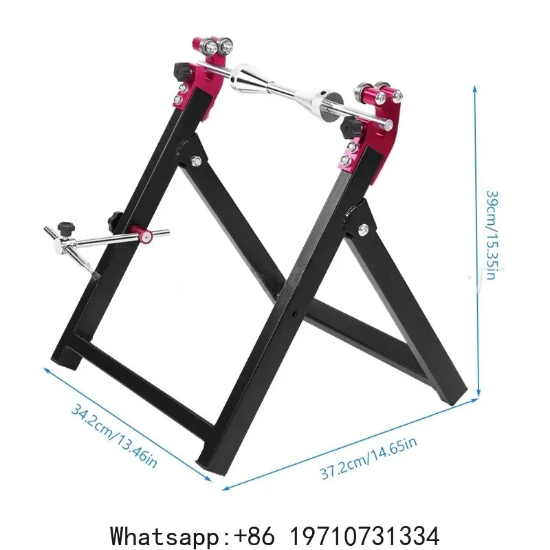 

Motorcycle Wheel Balancer Stand Heavy Duty Steel Motorcycle Wheel Truing Stand Foldable High Stability for Sport Dirt Bikes