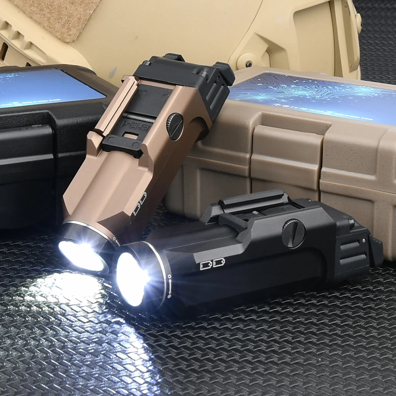 

Tactical Metal Flashlight TR 9 1000lumen High Power Hunting Lamp Scout Strobe Light Airsoft Gear For 1913 UNIV Rail System