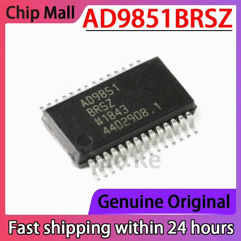

1 шт. оригинальный патч AD9851BRSZ SSOP-28 прямой цифровой синтез частоты (DDS)