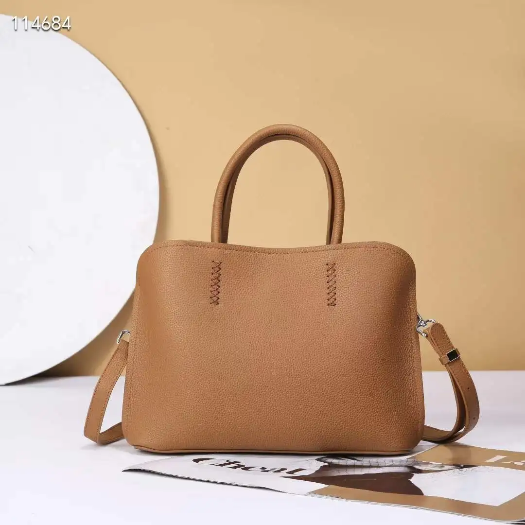 Women's Genuine Leather Shopper Bag Designer Shoulder Bags Handbag Large Bucket Bag Tote Cross body 2024 Bolso De Mujer