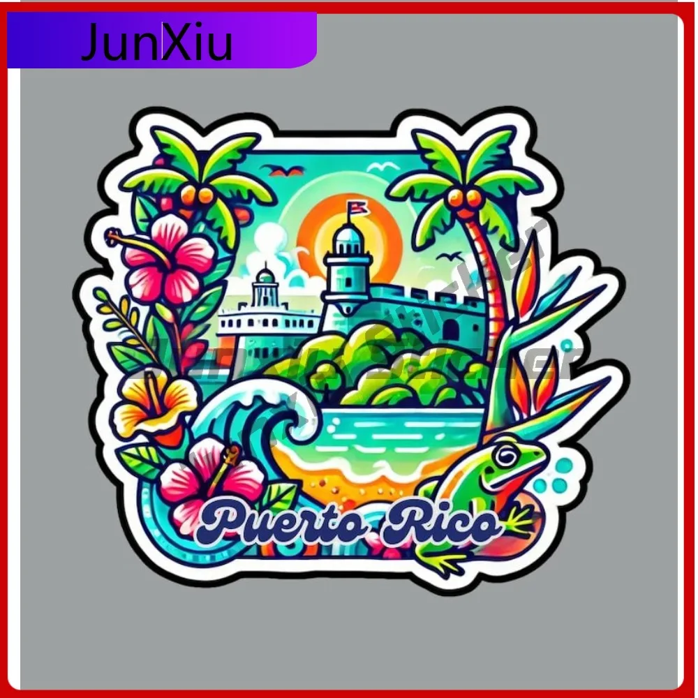 

Puerto Rico Scratch-proof Exterior Sticker Camper Van Bumper Moto Stickers And Decals Car Sticker Fridge Or Laptop Cover Hood