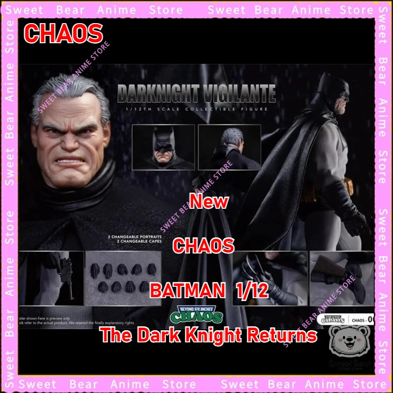 CHAOS 1/12 Batman el caballero oscuro regresa la policía oscura Ver Chaos002 figura de acción Anime modelo juguetes de moda muñeca de escritorio en Stock