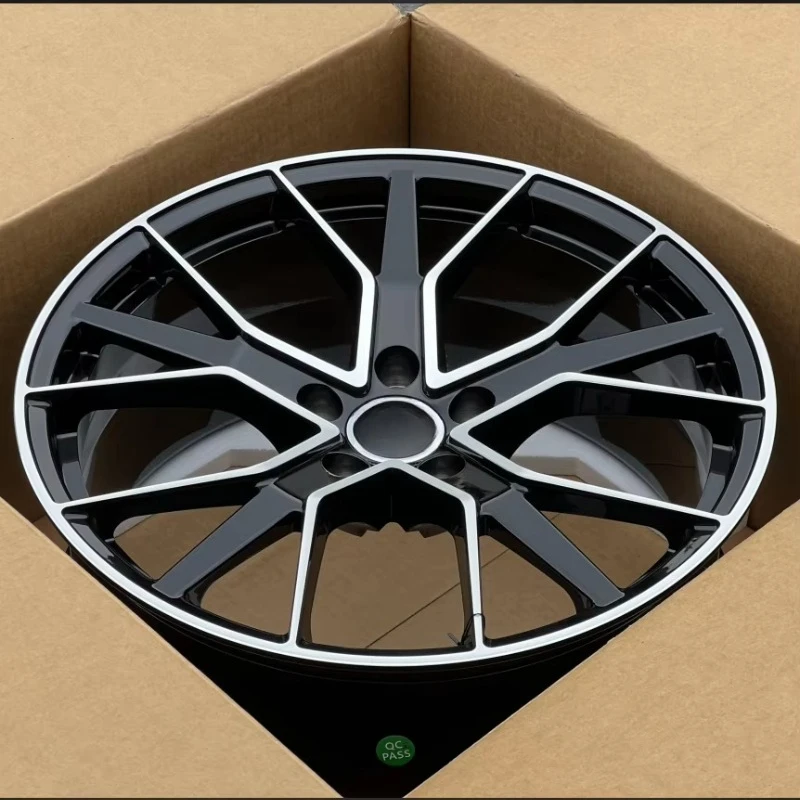 Aluminium Forged Wheel Rim in Black Machined Face
