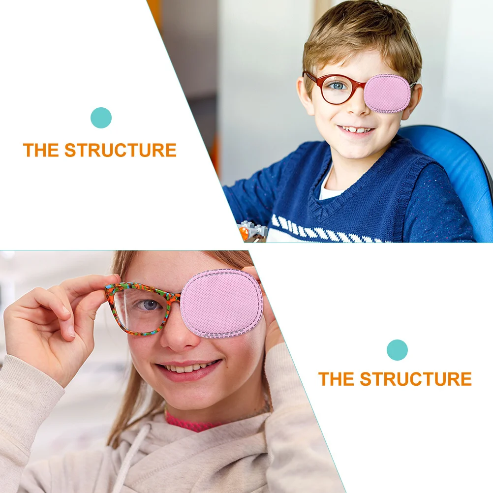 

3pcs Professional Amblyopia Patches Lightweight Portable Eye Protection Covers For Non-Woven Fabric Accessory