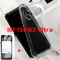 Tempered Glass for IIIF150 B2 Ultra Silicone Case Soft TPU Transparent Phone Cover for IIIF150 B2 Ultra Screen Protector