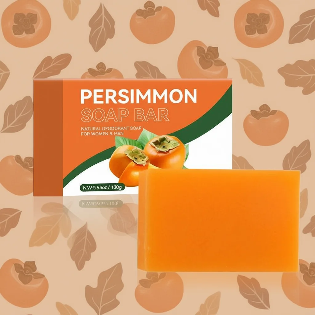 

Мыло для очищения кожи с экстрактом хурмы 100г/200г, для ухода за телом и умывания лица, отшелушивающее, фруктовое, ручной работы, для душа